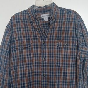 Carhartt Long Sleeve Button Down Shirt Size M EUC